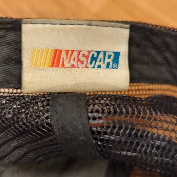 NASCAR Mesh Trucker Hat Cap Adjustable Logo Racing Gray Black Red - Picture 4 of 8